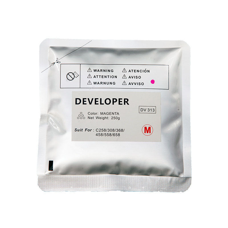 Compatible DV313M Magenta Developer Powder 210g for Konica Minolta bizhub C258 C308 C368 C458 C558 C658 [A7U40ED]