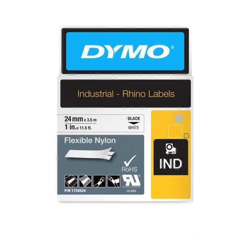 Dymo Rhino 24mm Wht Flex Nylon 1734524