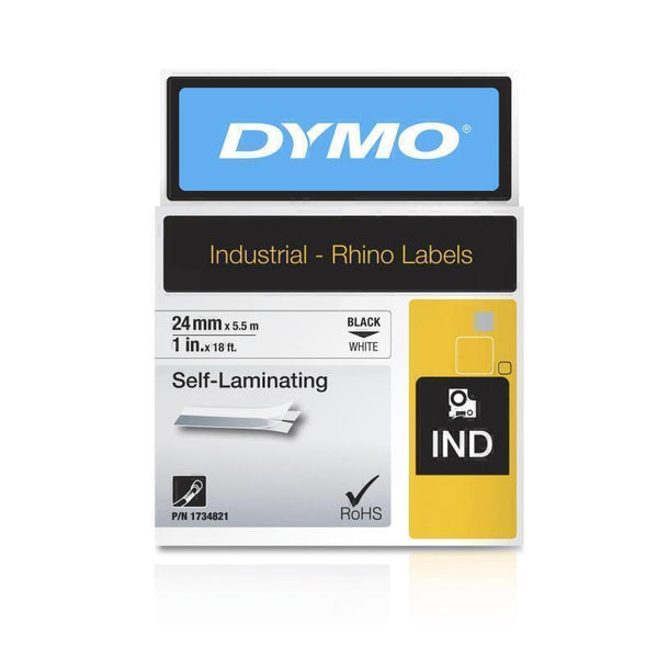 Dymo Rhino 24mm Wht Vinyl 1734821