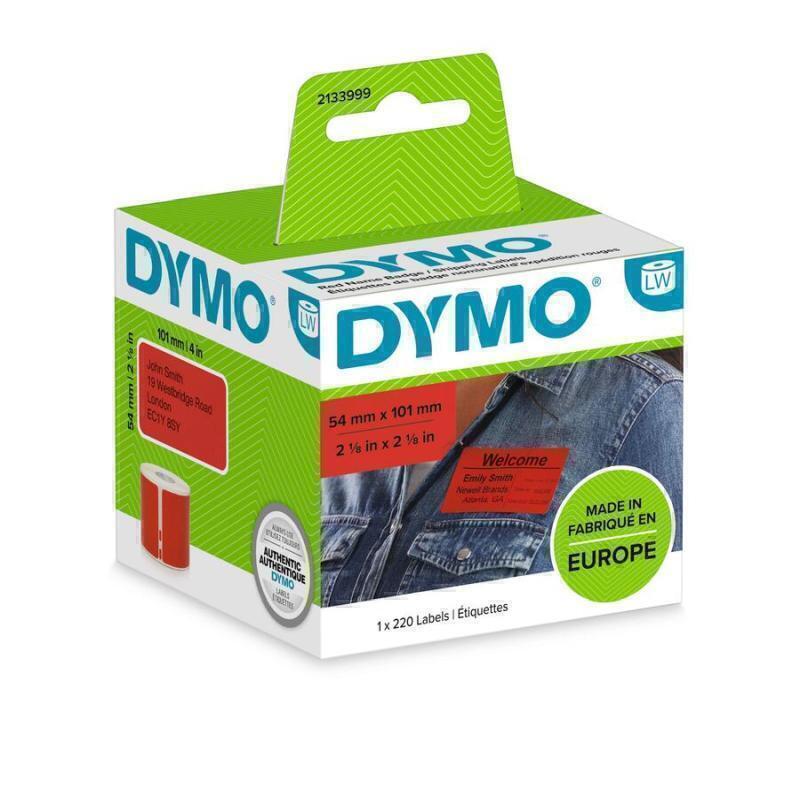 Dymo LW Labels 54X101mm Red 2133399