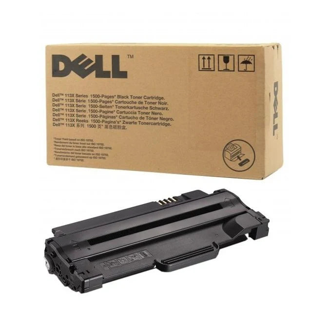 1 x Genuine Dell 3J11D Black Toner Cartridge for 113X 1130 1130n 1133 1135n 1.5K [59211532]