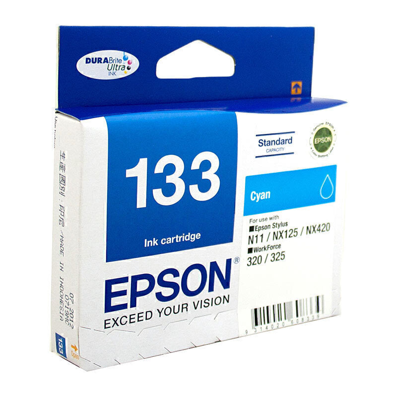 Epson 133 Cyan Ink Cart C13T133292