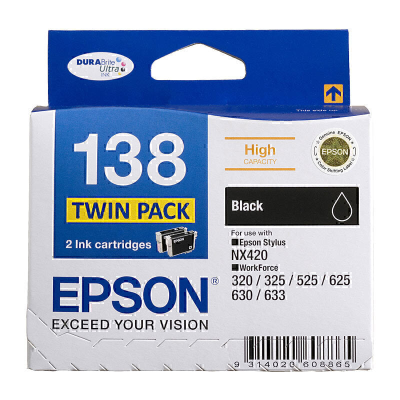 Epson 138 Black Twin Pack C13T138194