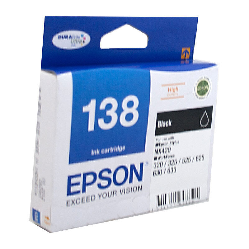 Epson 138 Black Ink Cart C13T138192