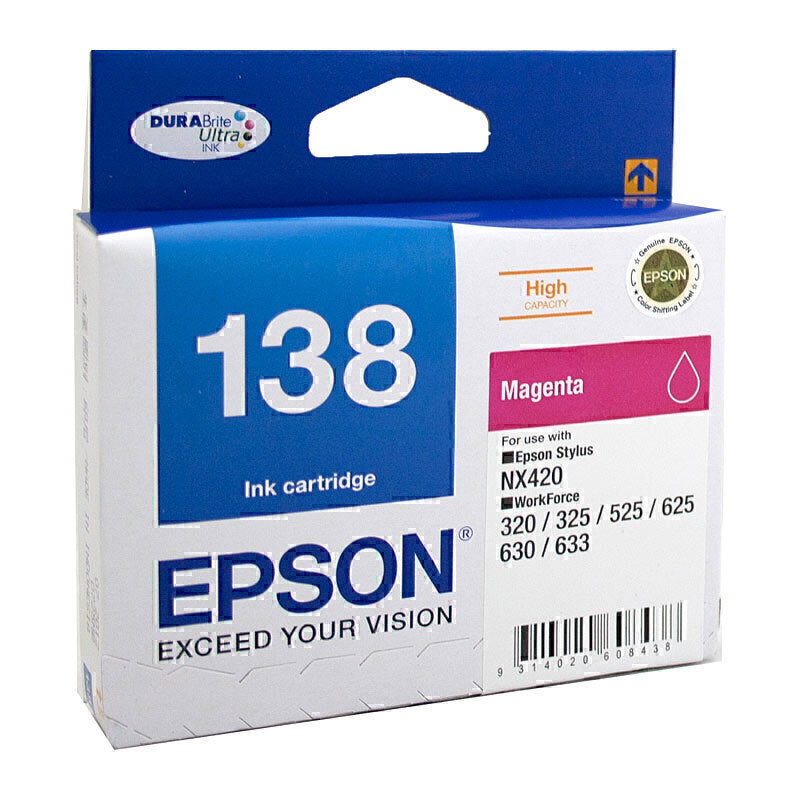 Epson 138 Magenta Ink Cart C13T138392