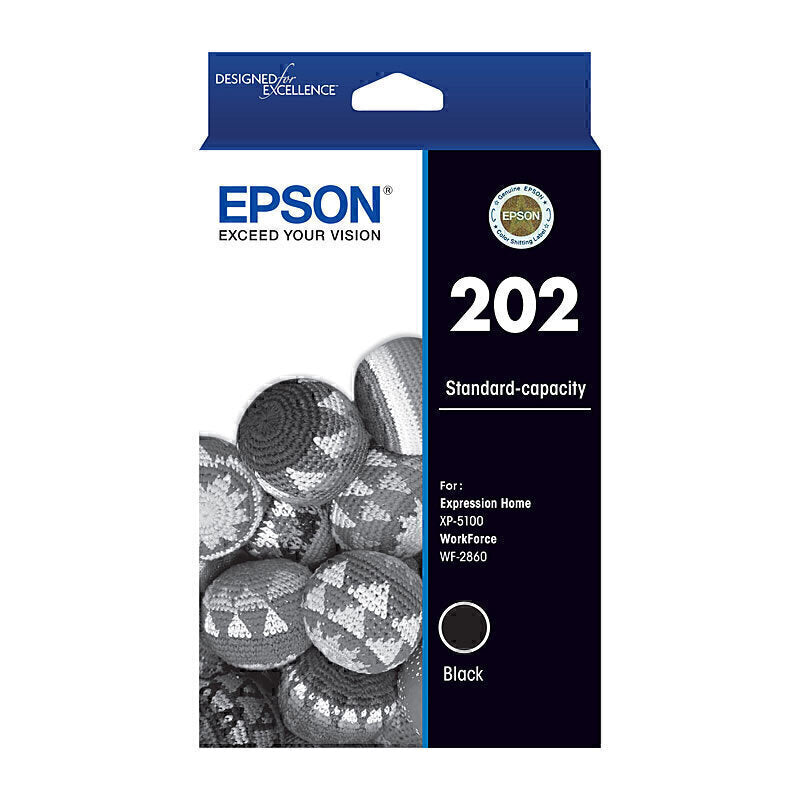 Epson 202 Black Ink Cart C13T02N192