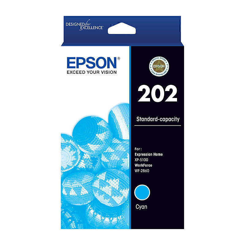 Epson 202 Cyan Ink Cart C13T02N292