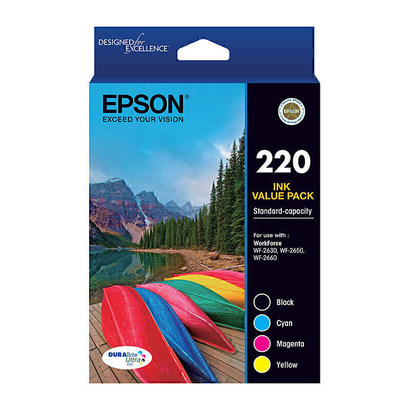 Epson 220 4 Ink Value Pack C13T293692
