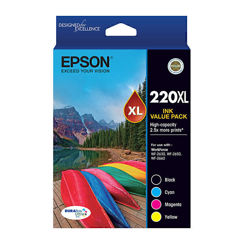 Epson 220XL 4 Ink Value Pack C13T294692