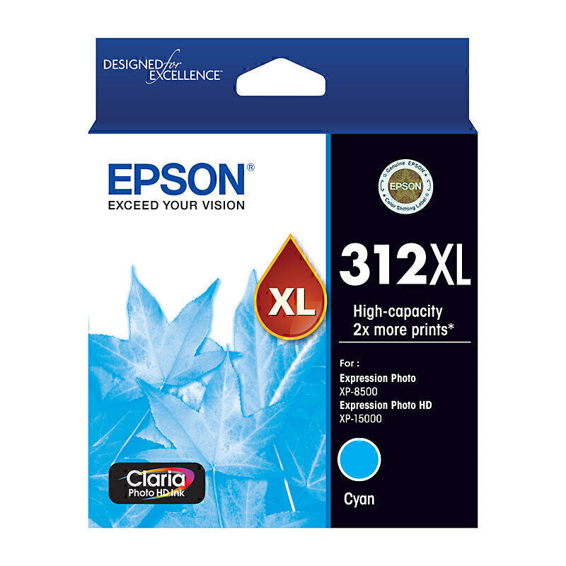 Epson 312XL Cyan Ink Cart C13T183292