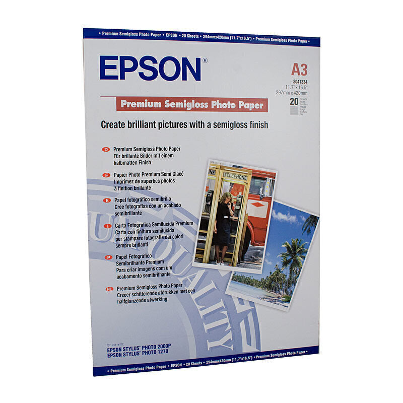 Epson S041334 S Gloss Paper A3 C13S041334