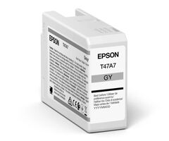 Genuine Epson T47A7 Gray Ink Cartridge for ScureColor P906 A2 Printer 50ml [C13T47A700]