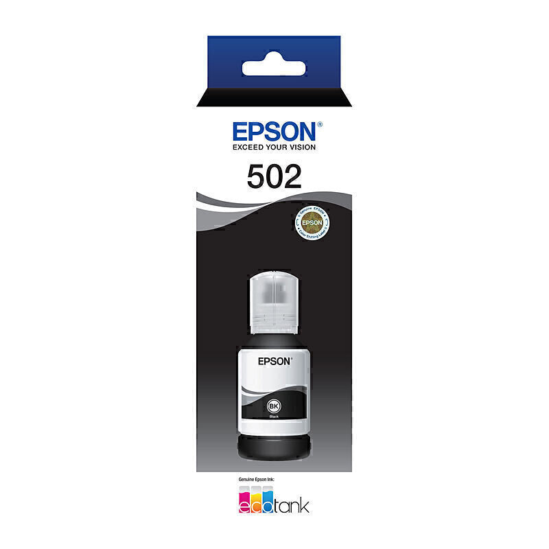 Epson T502 Blk EcoTank Bottle C13T03K192
