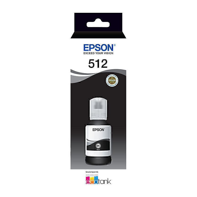 Epson T512 Blk EcoTank Bottle C13T00G192