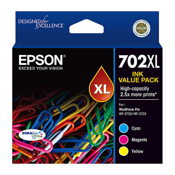 Epson 702XL CMY Ink Pack C13T345592
