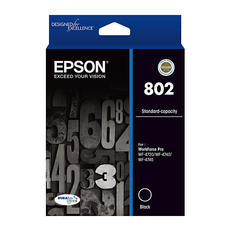 Epson 802 Black Ink Cart C13T355192