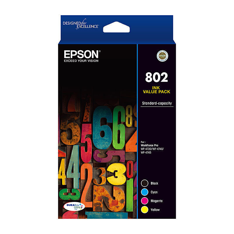 Epson 802 CMYK Colour Pack C13T355692