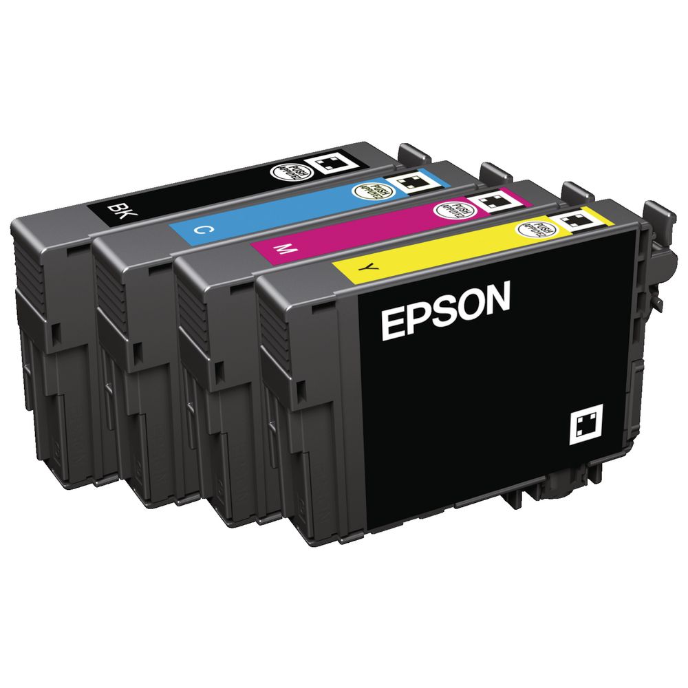Bundle: Genuine Epson 288XL Black and 288-C/M/Y 4 Ink Cartridges Value Pack [C13T306592]