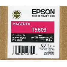 *CLEAR!* Epson T5803 UltraChrome K3 80ml Magenta Pigment Ink Cartridge [C13T580300]
