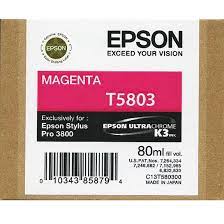 Epson T5803 UltraChrome K3 80ml Magenta Pigment Ink Cartridge [C13T580300]