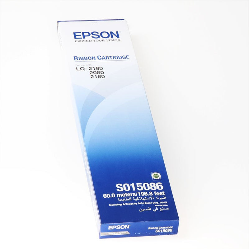 Genuine Epson S015086 Black Ribbon Cartridge For Fx-2170 Fx-2180 Lq-2170 Lq-2180 Lq-2190