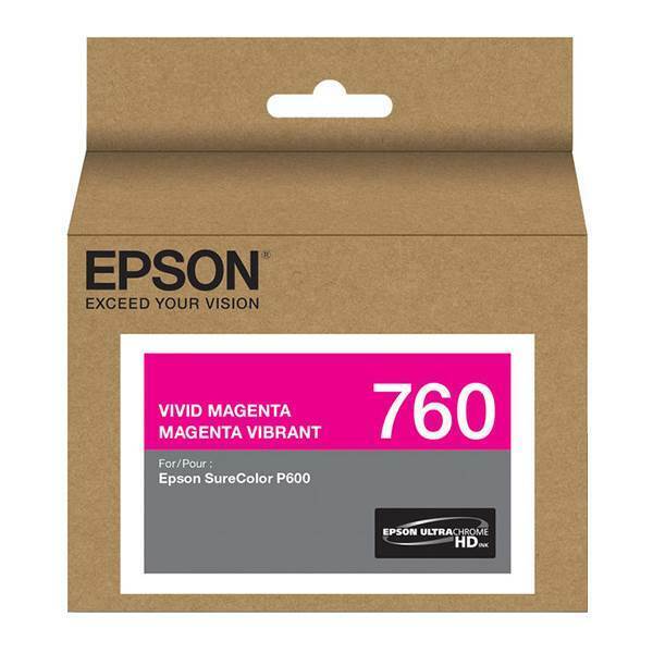 Genuine Epson T7603 Vivid Magenta Ink Cartridge for SureColor SC-P600 [C13T760300]