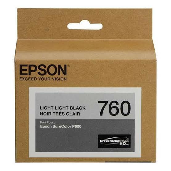 Genuine Epson T7609 Light Light Black Ink Cartridge for SureColor SC-P600 [C13T760900]