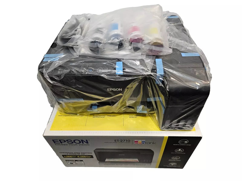 *Open Box* Epson EcoTank ET2710 3in1 Wireless Continuous Ink Tank Printer+Mobile Print T522