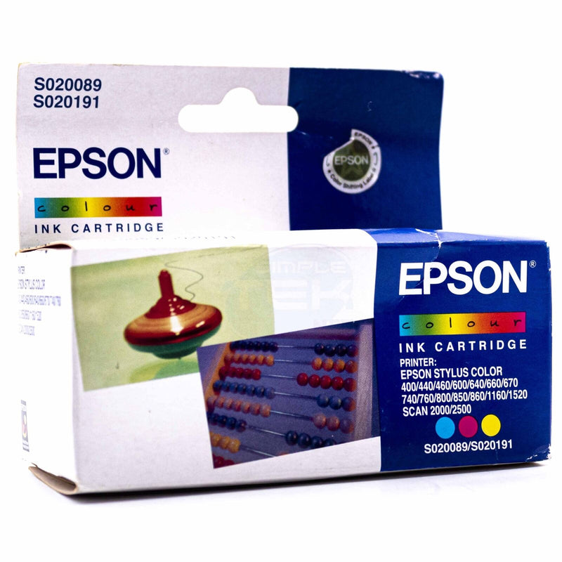 1 x Genuine Epson T052 Colour Ink Cartridge S020089 S020091 (300 Pages) [C13T052090]