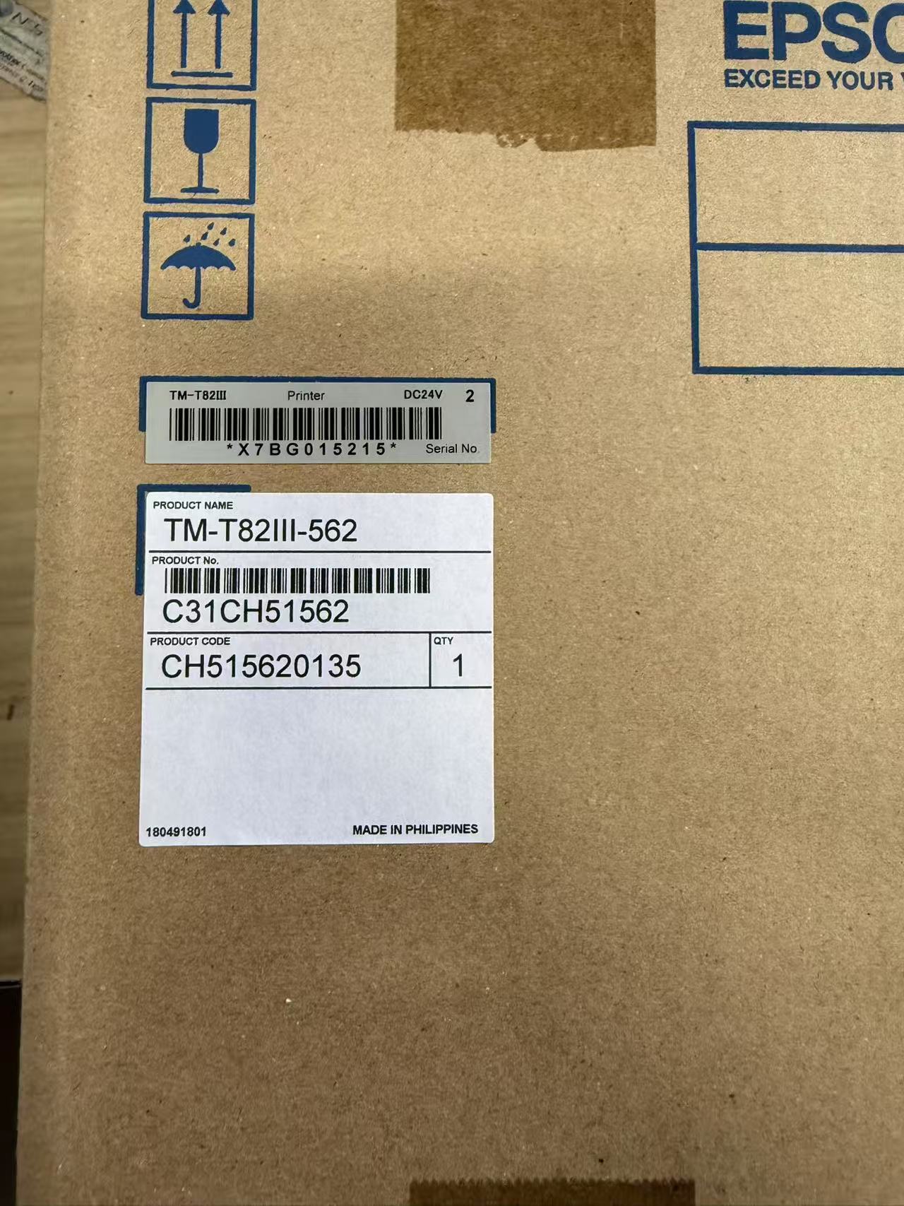 Epson TM-T82III-562 USB Ethernet Port Thermal Receipt Printer+Auto Cutter [C31CH51562]