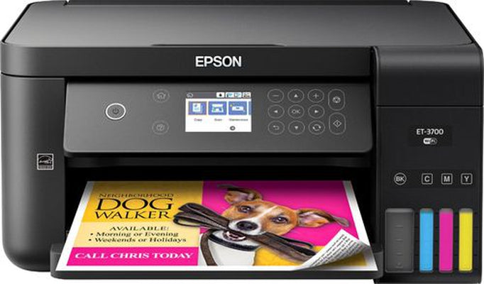 *clear* Epson Expression Et3700 A4 Refillable 3In1 Ink Tank Printer+Bonus:18Month+Prefilled