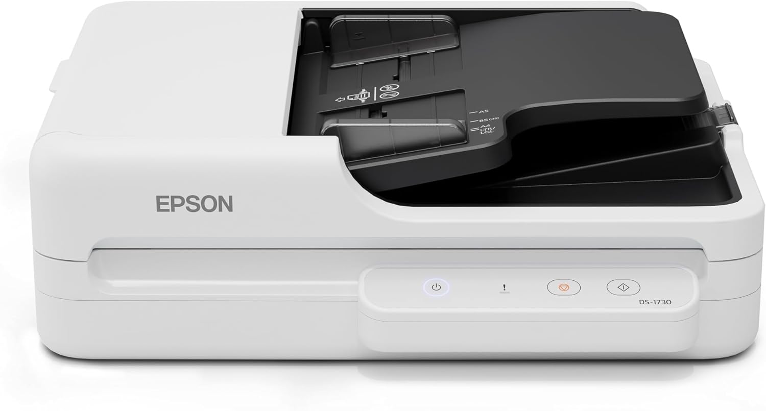 Epson WorkForce DS-1730 A4 Document Scanner – USB, Sheetfed & Flatbed B11B273501 [DS1730]