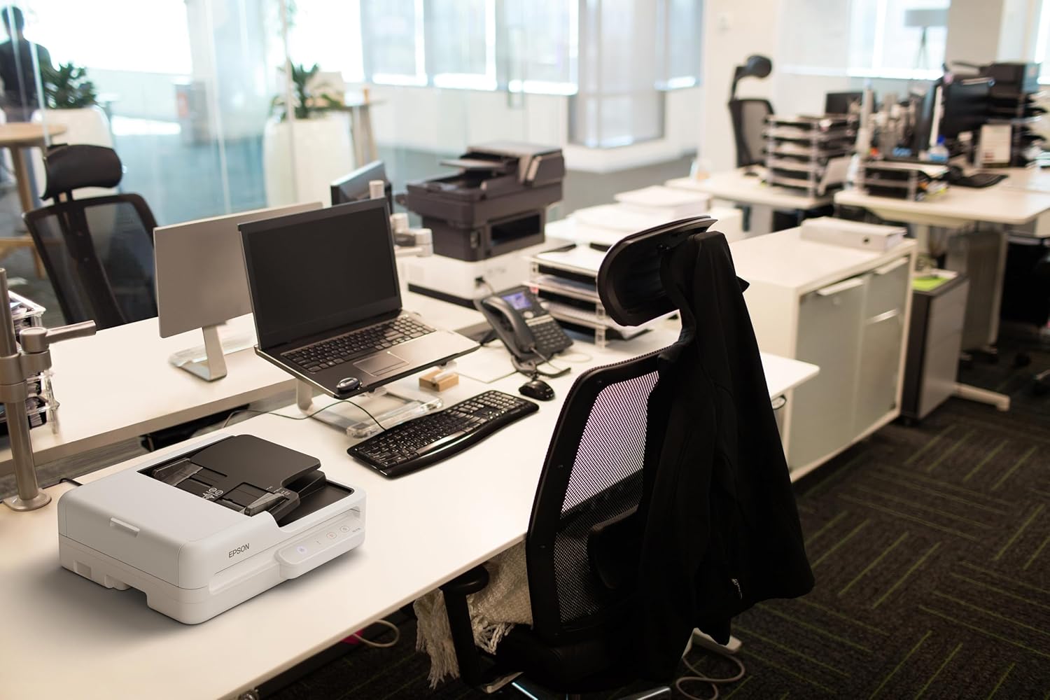 Epson WorkForce DS-1760WN A4 Wireless Network Document Scanner+ADF – Sheetfed & Flatbed