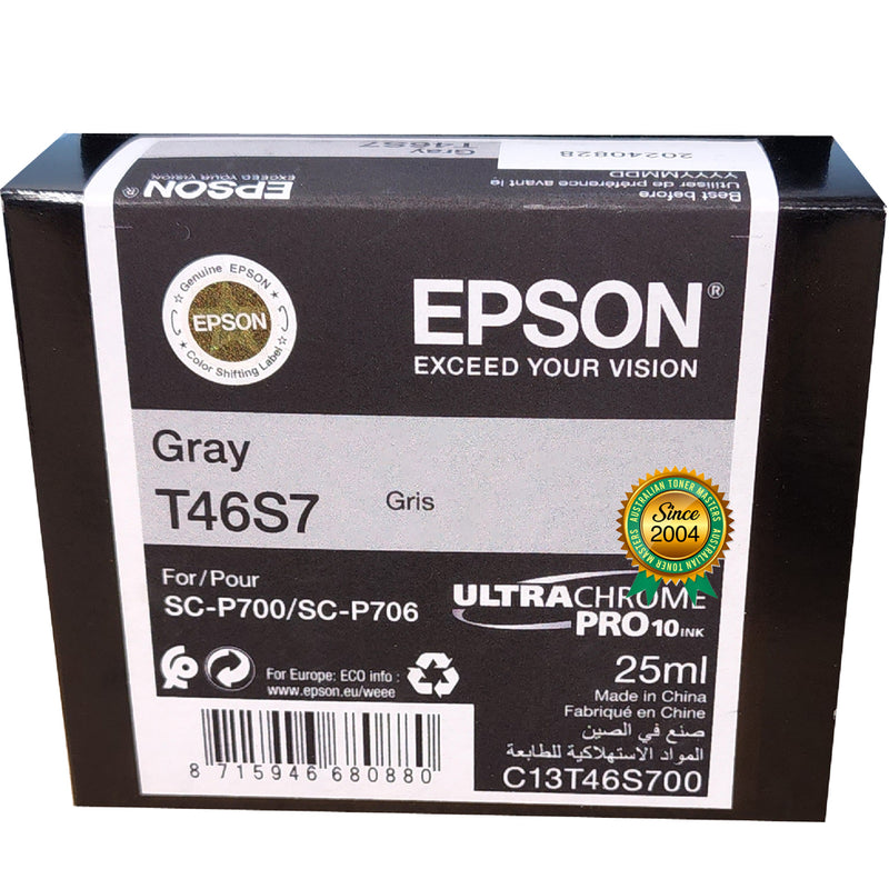 *SALE!* Genuine Epson 46S Grey Ink Cartridge for SureColor SC-P706 [C13T46S700]