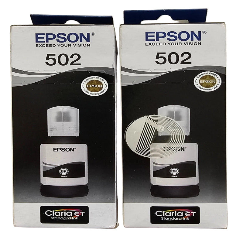 Genuine Epson T502 Black EcoTank Ink Bottle for ET-2750 ET-2850 ET-3800 ET-3900 ET-4950 [T03K192]