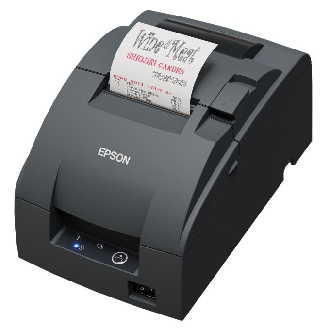 Epson TM-U220IIB Ethernet Receipt Printer with Auto Cutter & Power Supply – Black [C31CL27432]