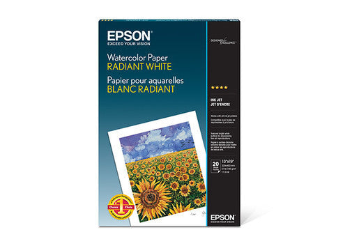 EPSON WATERCOLOR-RADIANT WHITE A3 20 SHEETS C13S041352