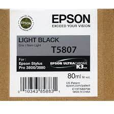 *CLEAR!* Epson T5807 UltraChrome K3 80ml Light Black Pigment Ink Cartridge [C13T580700]