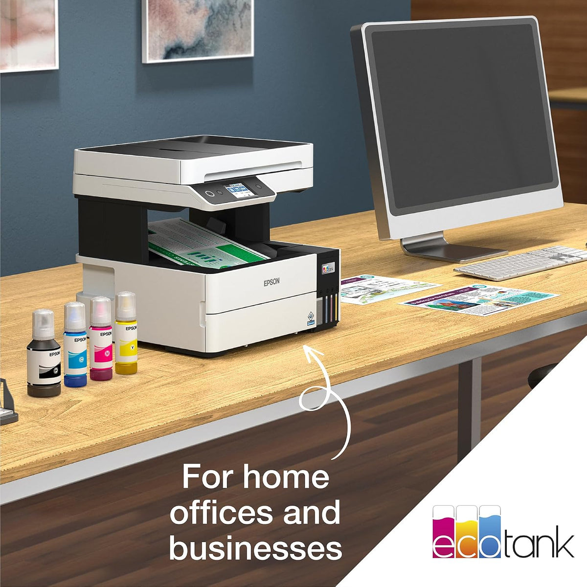 EPSON EcoTank Pro ET-5150 Multifunction Ink Tank MFP Printer T113 Ink Bottle Int. [C11CJ89401]