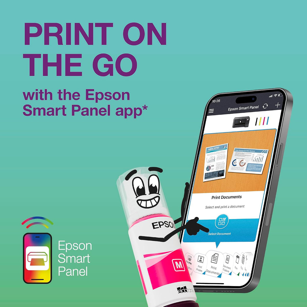 EPSON EcoTank Pro ET-5150 Multifunction Ink Tank MFP Printer T113 Ink Bottle Int. [C11CJ89401]