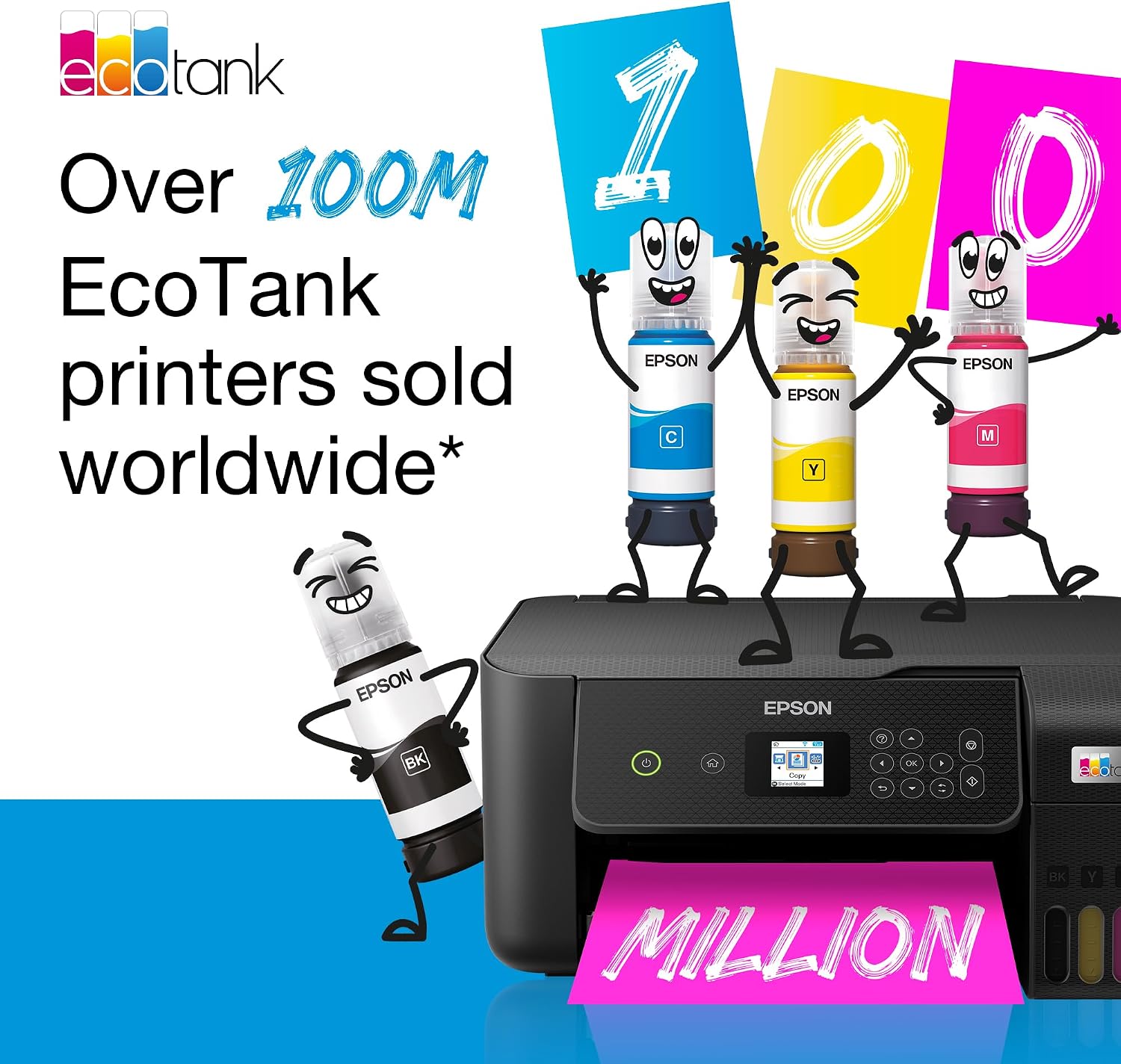EPSON EcoTank Pro ET-5150 Multifunction Ink Tank MFP Printer T113 Ink Bottle Int. [C11CJ89401]
