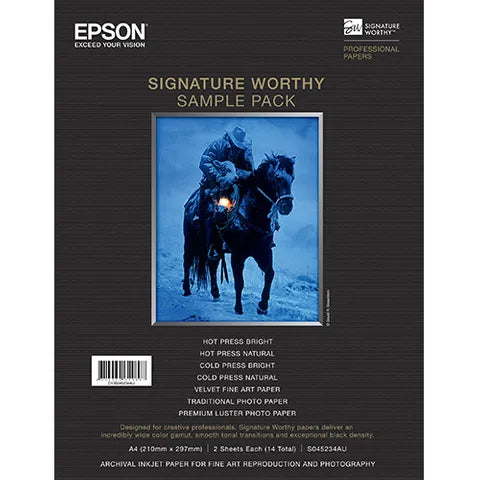 Genuine Epson SignatureWorthy A4 Sample Pack P/N:76.C13S045234AU