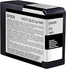 Epson T5801 UltraChrome K3 80ml Photo Black Pigment Ink Cartridge [C13T580100]