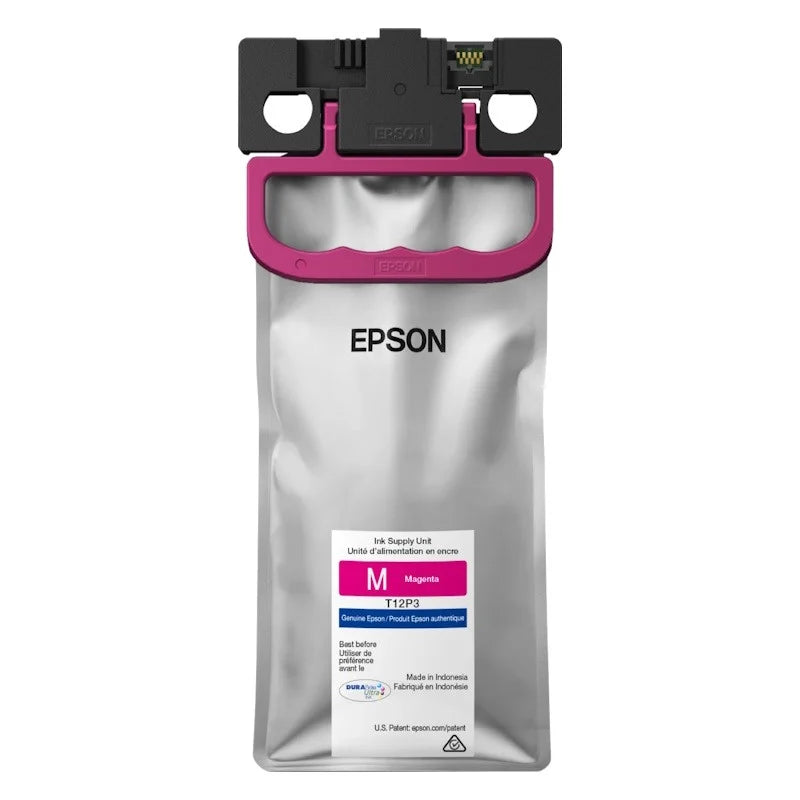 Genuine Epson DURABrite T12P3 High Yield Refill Magenta Ink Bottle - Inkjet - 20K Pages [C13T12P300]