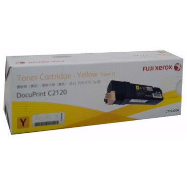 *Clear!* 1X Genuine Fuji Xerox Docuprint C2120 Yellow Toner Cartridge Ct201306 (3K) -