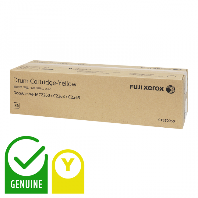 1X Genuine Fuji Xerox Docucentre Iv C2260/C2263/C2265 Yellow Imaging Drum Unit (60K) Ct350950