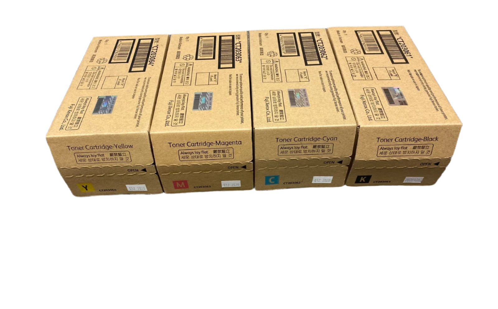 Bundle: 4x Pack Genuine Fuji Xerox DocuPrint CP555 CP555d Toner Cartridge Set (16K)