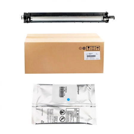 Genuine Fuji Xerox 607K40700 604K91160 Cyan Developer+Housing Kit for SC2020 SC2022 A3 MFP (38K)