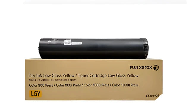 Genuine Fuji Xerox CT201906 Low Gloss Yellow Toner Cartridge LGY - for Color 800i / 1000i Press