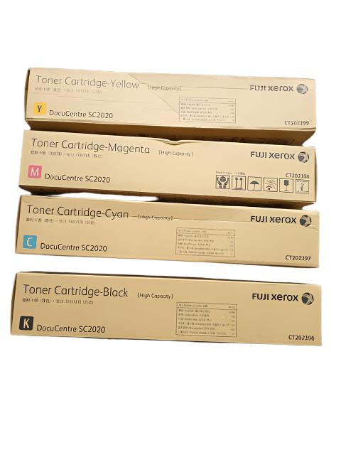 *SALE!* 4x Pack Genuine Fuji Xerox DocuCentre SC2022 Toner Set (12.5K/14.4K) [SC2020RC]